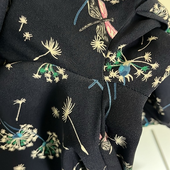 Small, navy romper with dragonfly and dandelion pattern by Collective Concept - Picture 8 of 8
